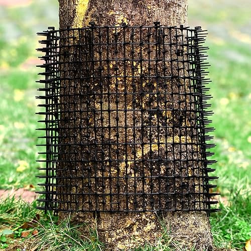 Miniatura 6 de Sanwuta Tapete disuasorio para gatos de 26.3 pies, 2 piezas, para exteriores, con púas, tiras de espinillas, disuasorio de excavación de perros en