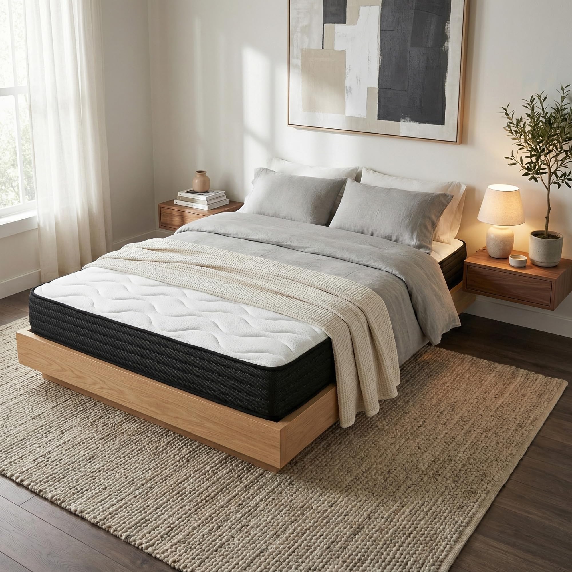 mattfy - Colchón Viscoelástico Reversible Kloe 90 x 190, Firmeza y Confort, Cara Invierno/Verano, Altura 20cm