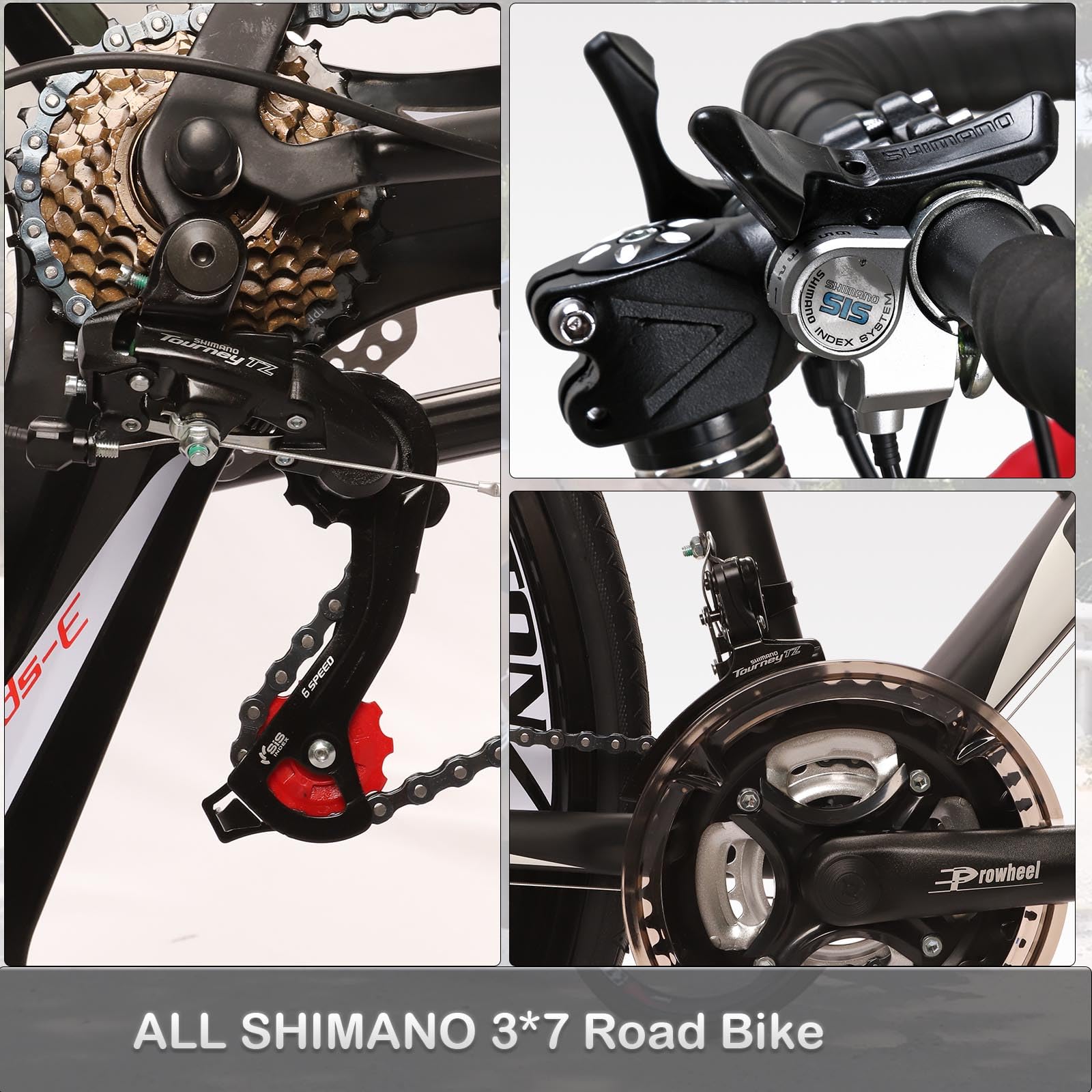 URBICIKA Road Bike 21 Speed 54cm Frame Bikes for Men 700C Bicicleta para adultos Bicycle