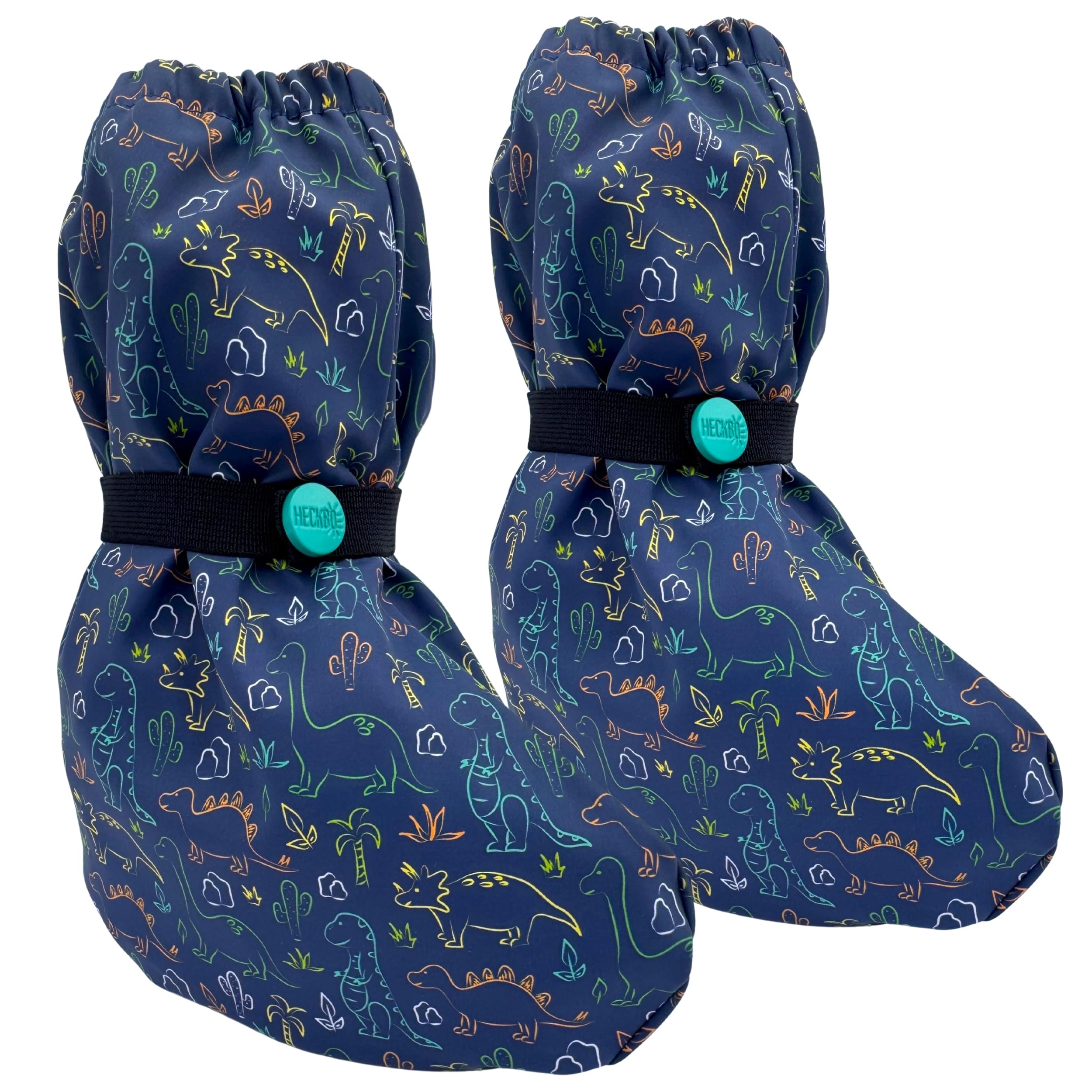 HECKBO Baby rain Booties 3 to 24 Months - Waterproof with Fleece Lining - Different Designs - Outdoor mud Shoes for Babies & Toddlers