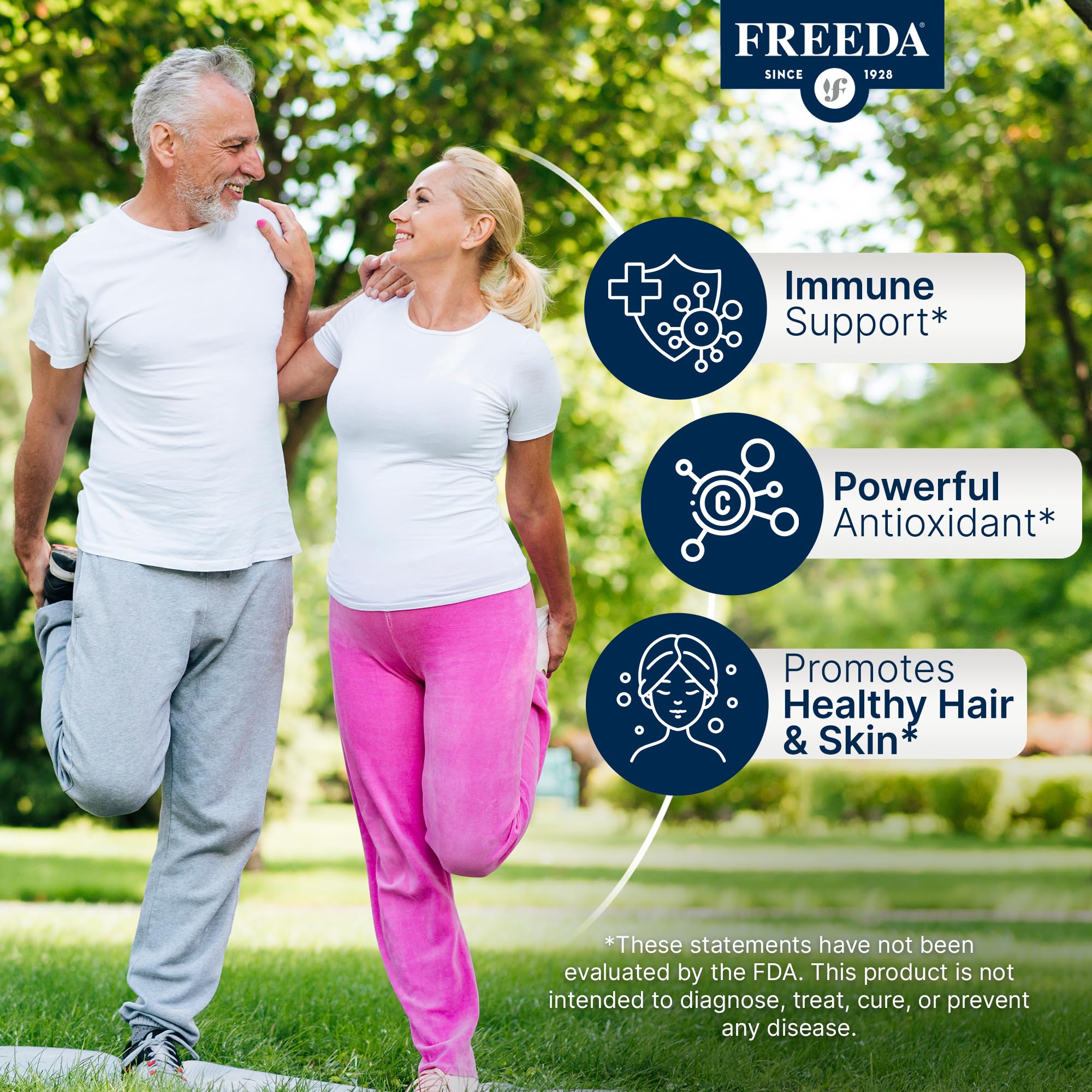 FREEDA Buffered Vitamin C Powder - High-Absorption Immune Support - 16 oz — Amazon image 2