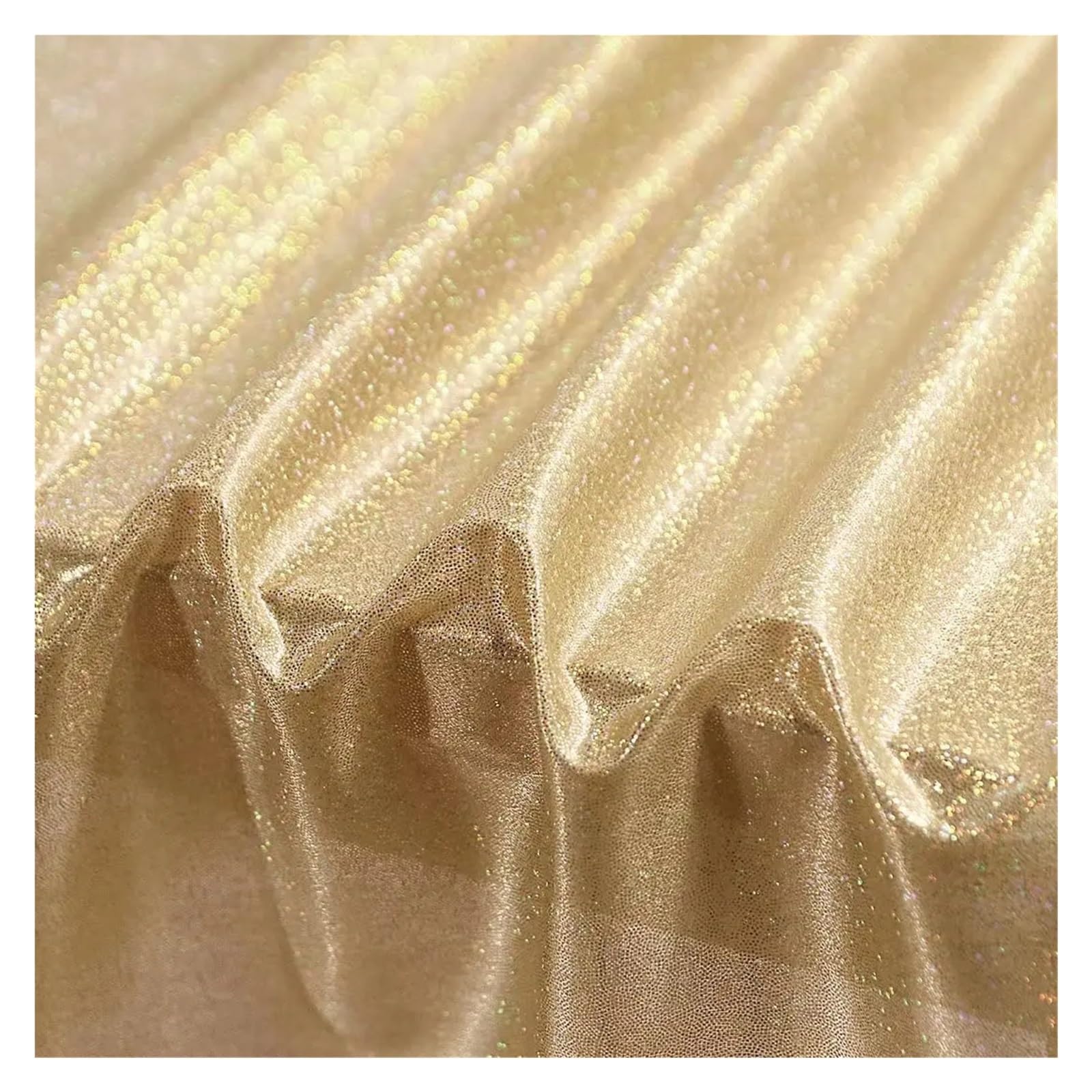 EKalgretrA Sequin Tablecloth Glitter Sequin Wedding Table Cloth Rectangular Cover Tablecloth for Party Home Decoration(Gold,150x180cm)
