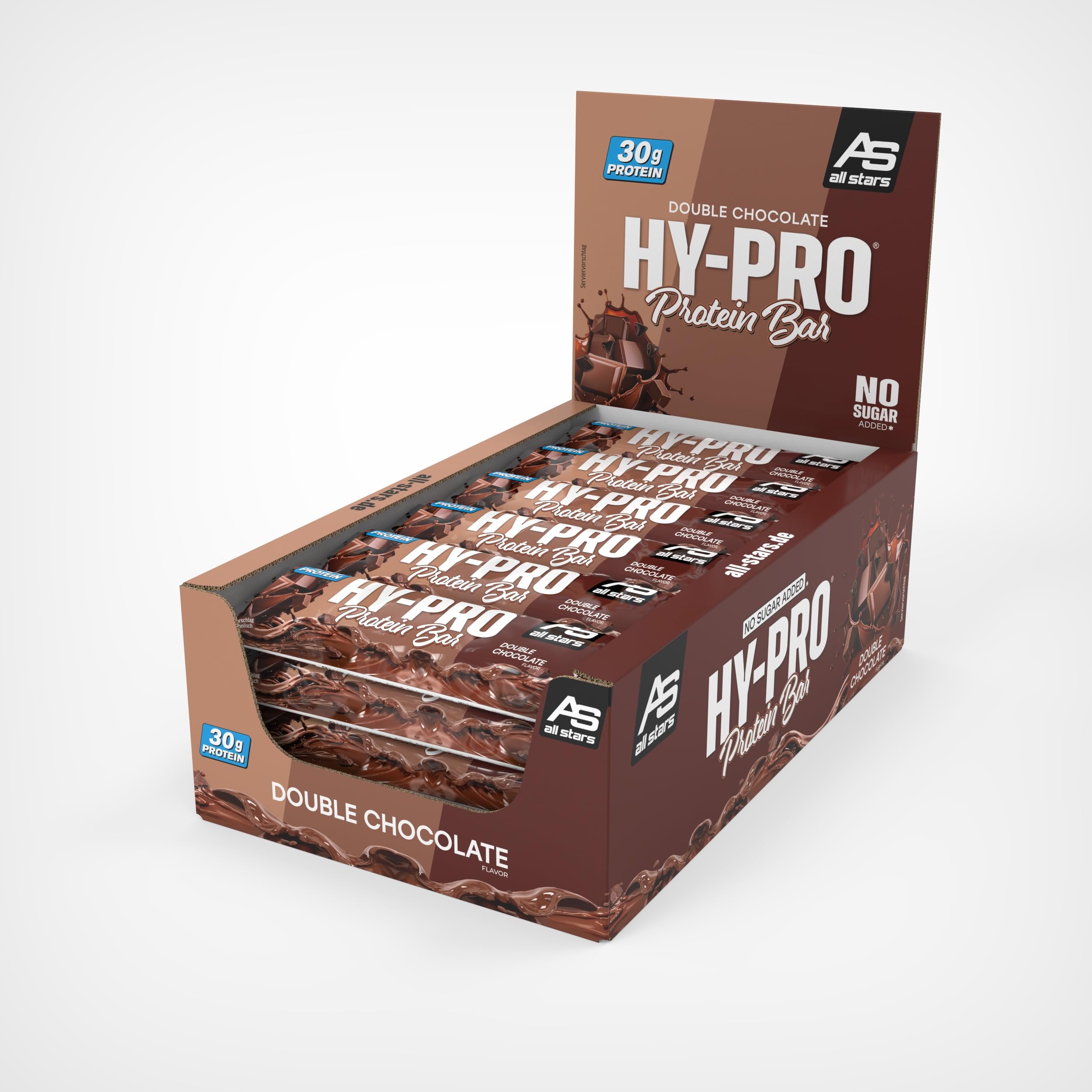 All Stars Hy-Pro BIG BAR, Double Chocolate, 24er Pack (24 x 100 g)