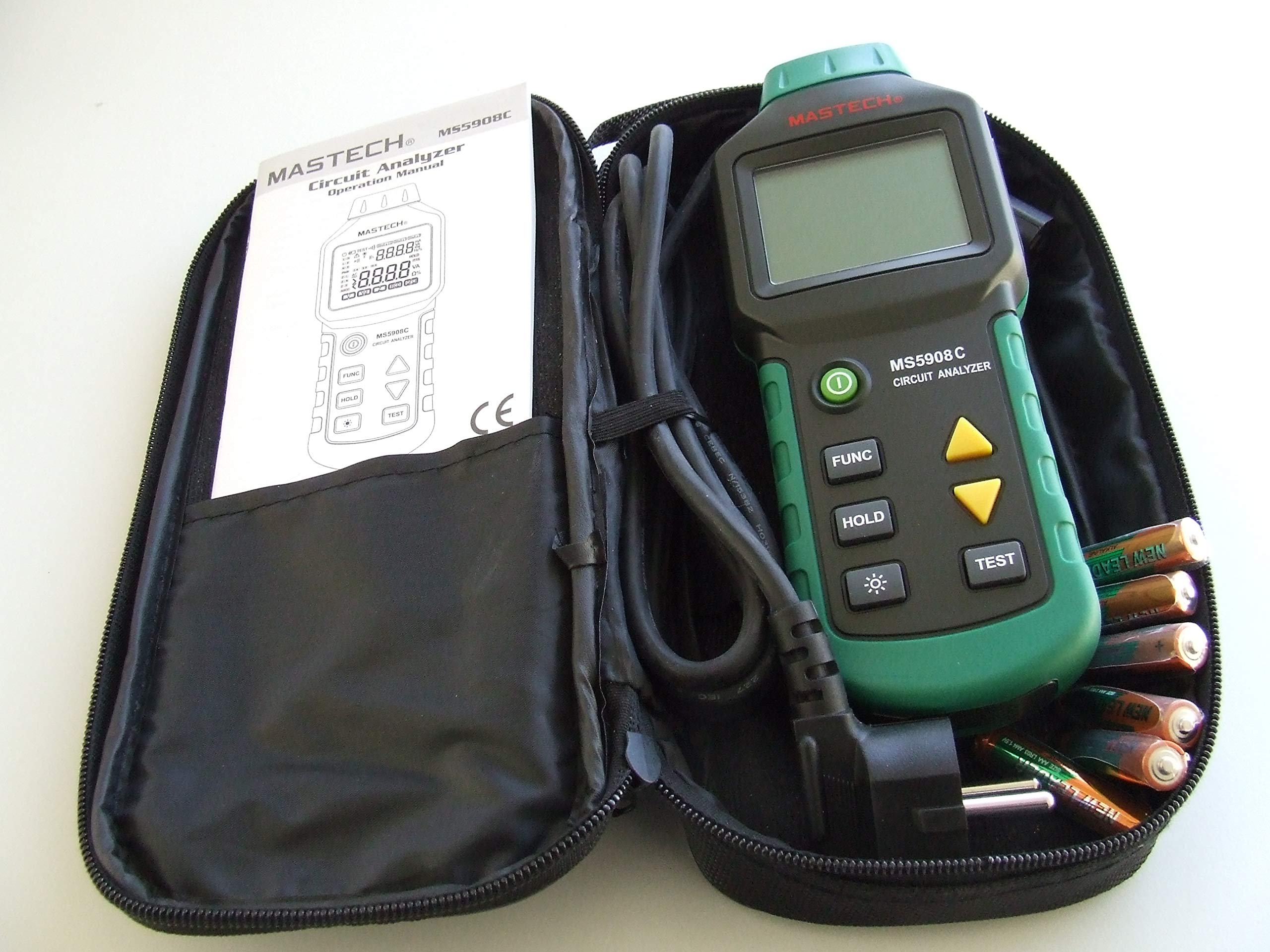 MS5908C Mastech Netzanalysator TRMS RCD/CFCI-Test Circuit Analyzer