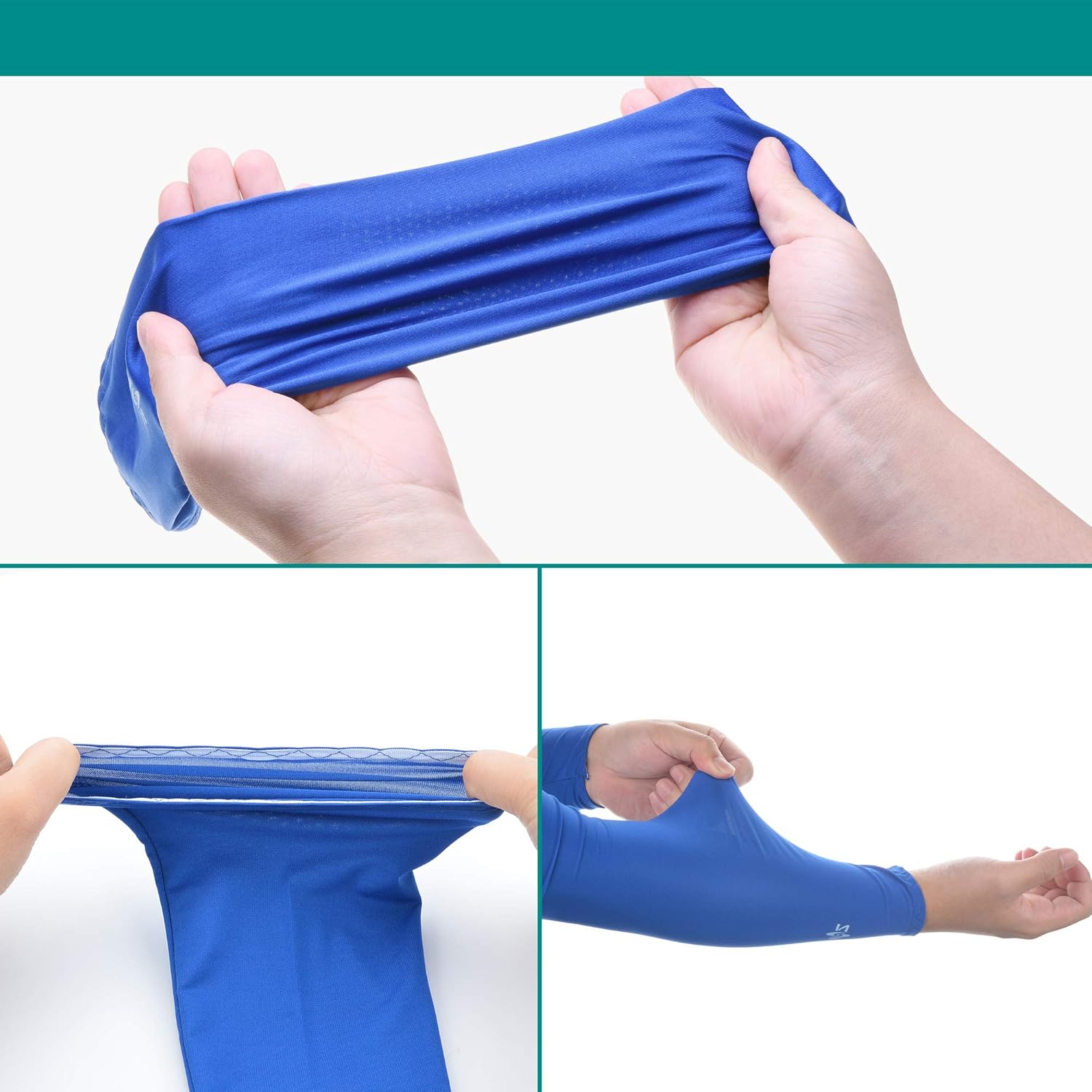 Miniatura 4 de Cosmos Cooling Arm Sleeves Sun Sleeves UV Protection Arm Covers for Bike Cycling Running Hiking Driving Golf Outdoor Sports