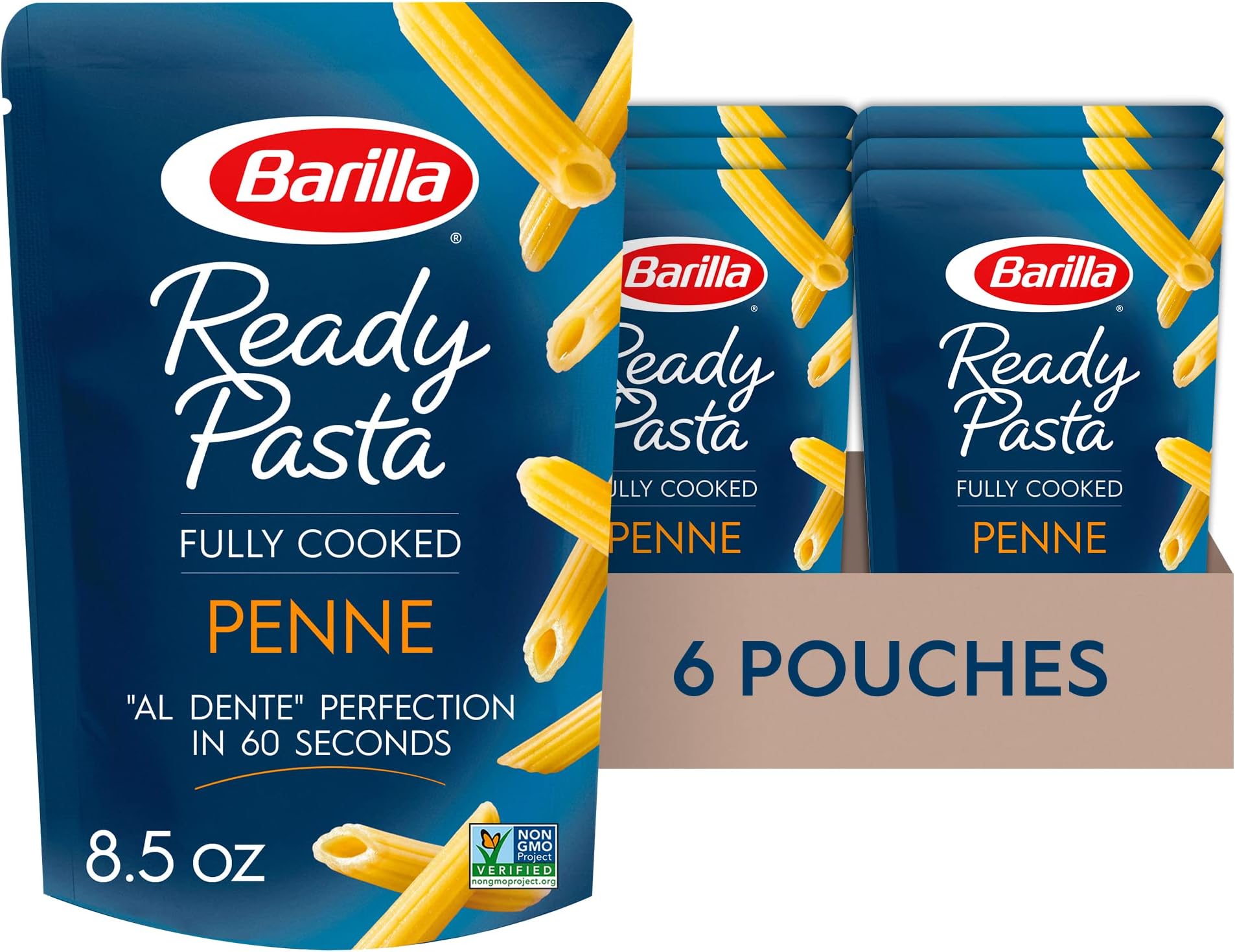 Ready Pasta, Penne Non-GMO, No Preservatives 8.5 Ounce (Pack of 6)