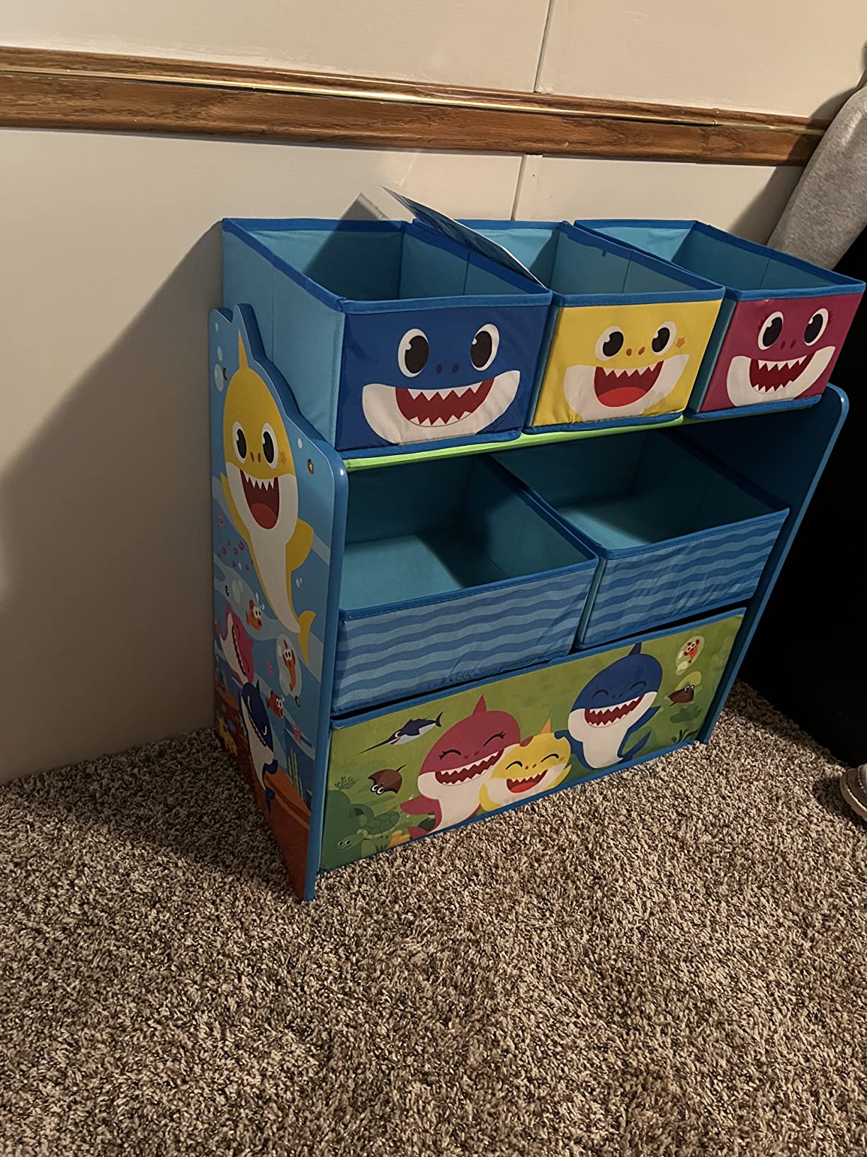 8/mo Finance Baby Shark Design & Store 6 Bin Toy Storage Organizer by Delta Children Buy