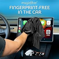 Vista 4 de MagicFiber Paño de limpieza de microfibra extra grande – Paño de primera calidad para pantallas de TV, ventanas, espejos, lentes, realidad virtual