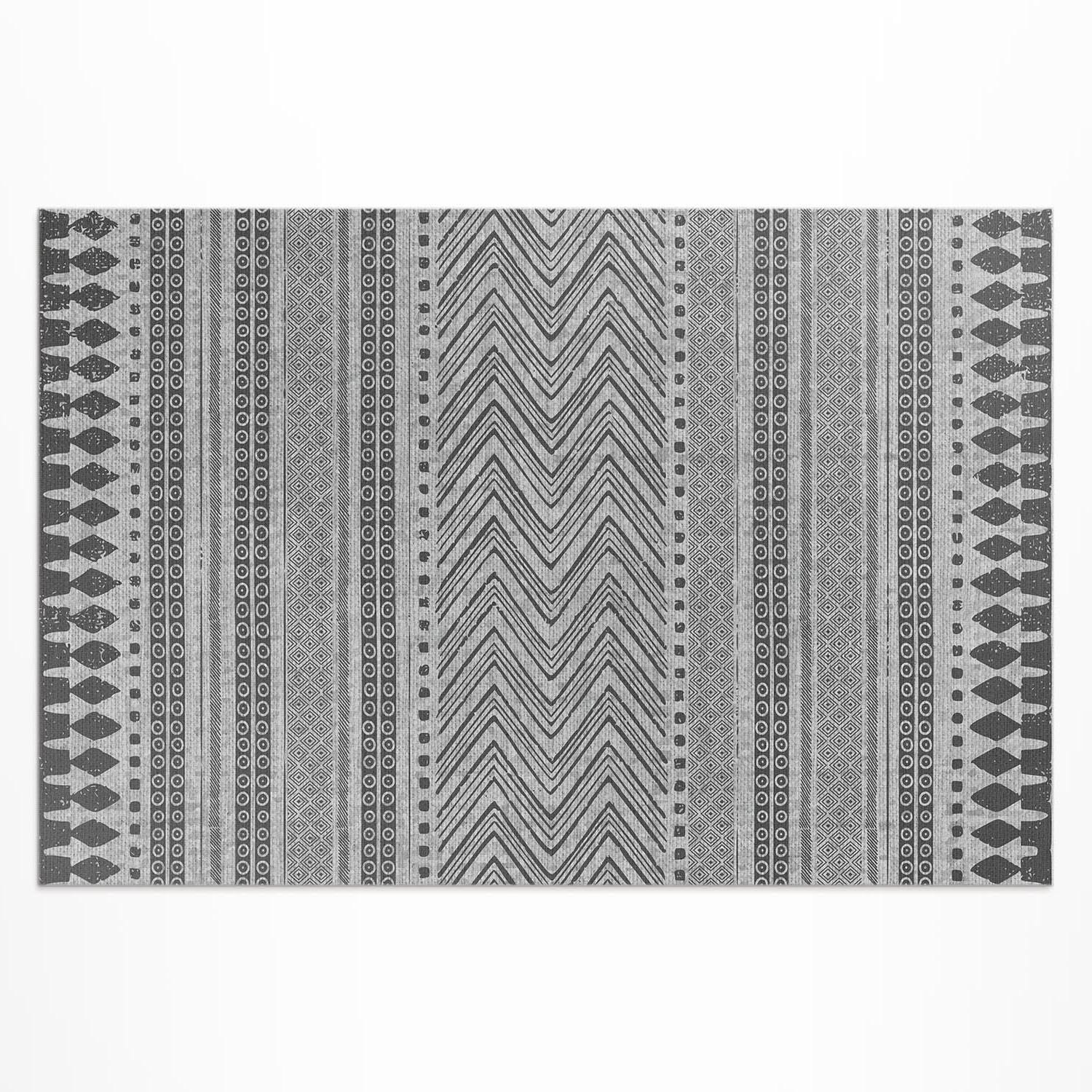 Tapis d'extérieur PVC 80x120 cm résistant décoloration pour porche et jardin