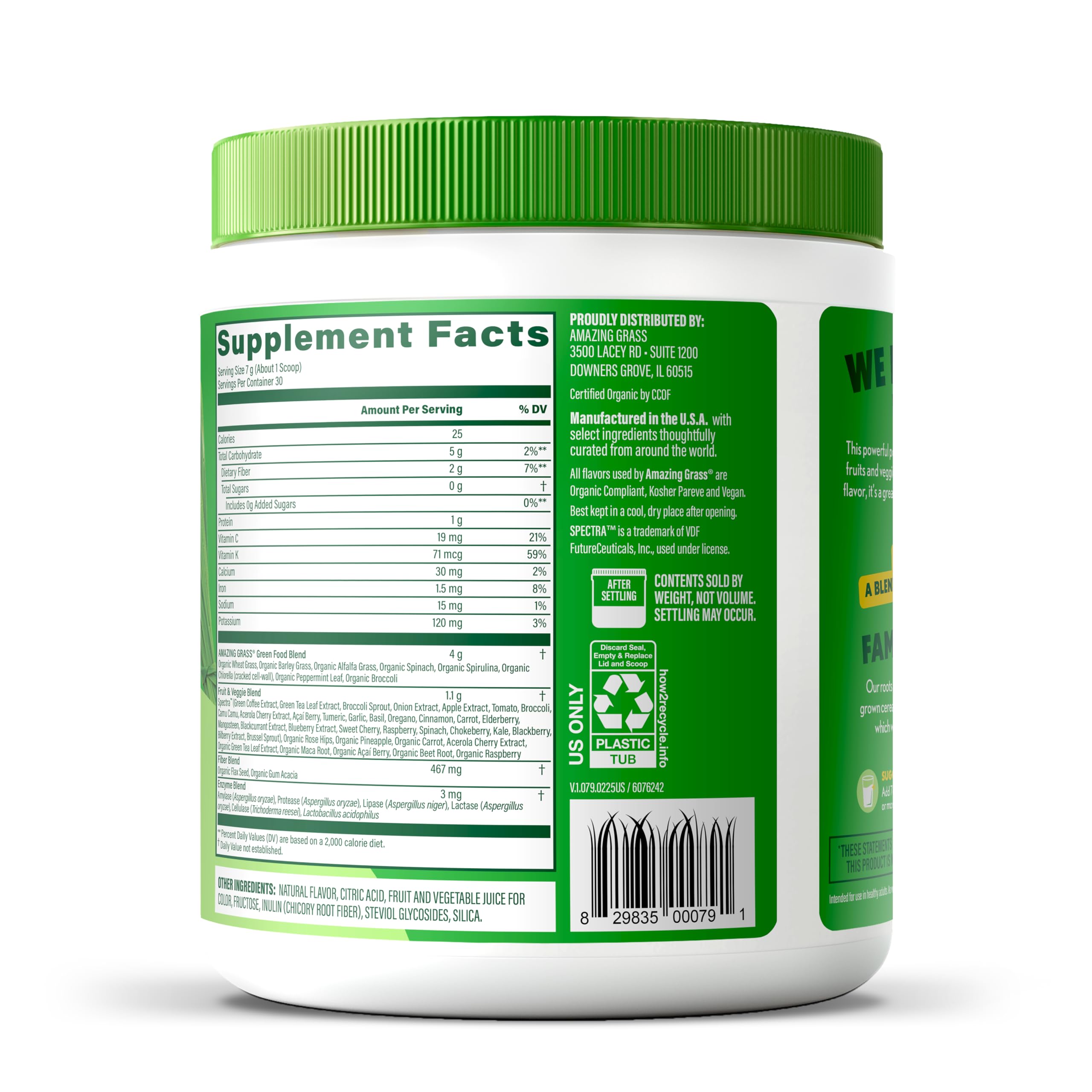 Amazing Grass Super Greens Powder Antioxidant Sweet Berry, 30 Servings — Amazon image 14