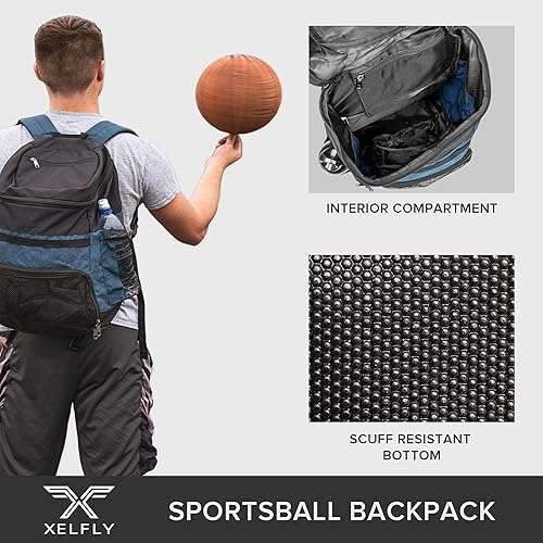 Miniatura 7 de Mochila de baloncesto con compartimento para pelotas