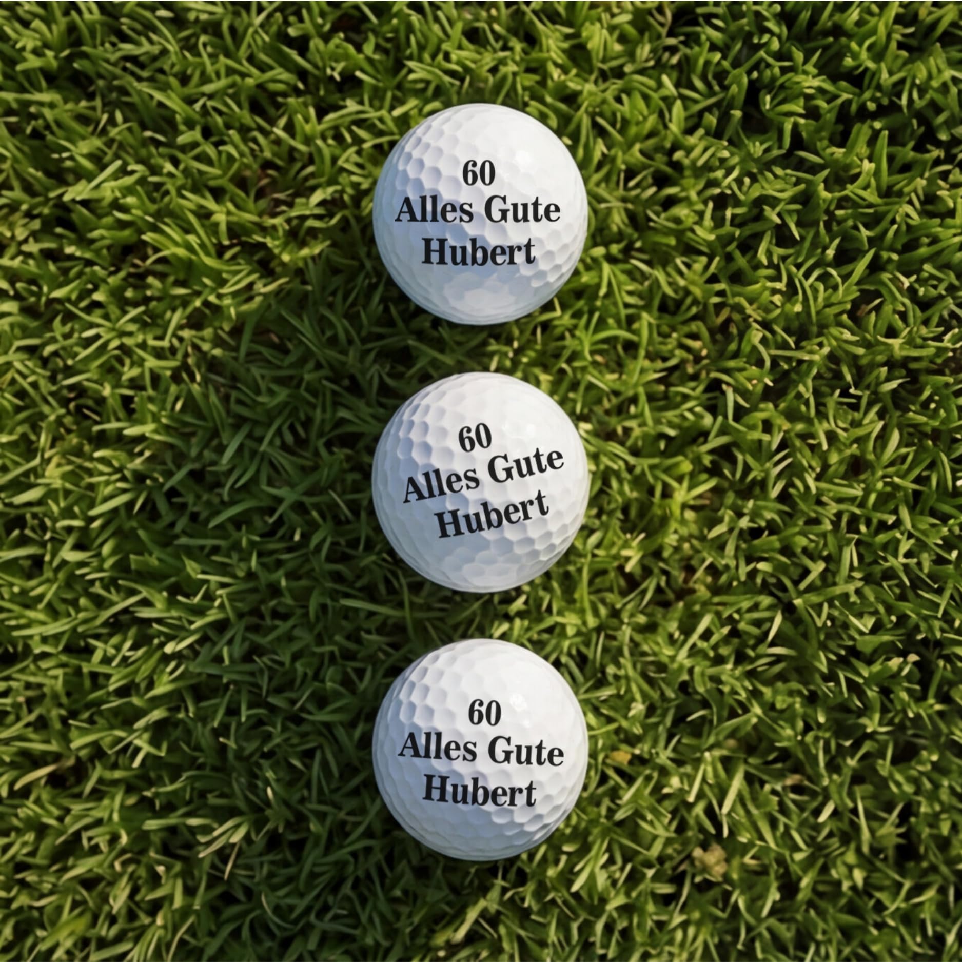 Golfball mit Gravur Wunschtext für Golfspieler/in Lasergravur Dein Text personalisiert Golfsport Dein Text Personalisieren Staffelpreise für 3, 6, 10 oder 50 Wilson Ultra Golfbälle