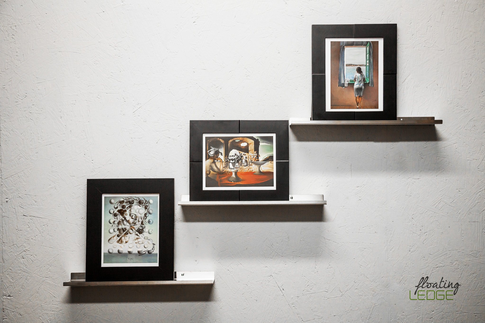 Wall Display Sets Floating Ledges. It is ideal for displaying decorative home accessories, photos, books and so much more. (Stainless Steel, 2")