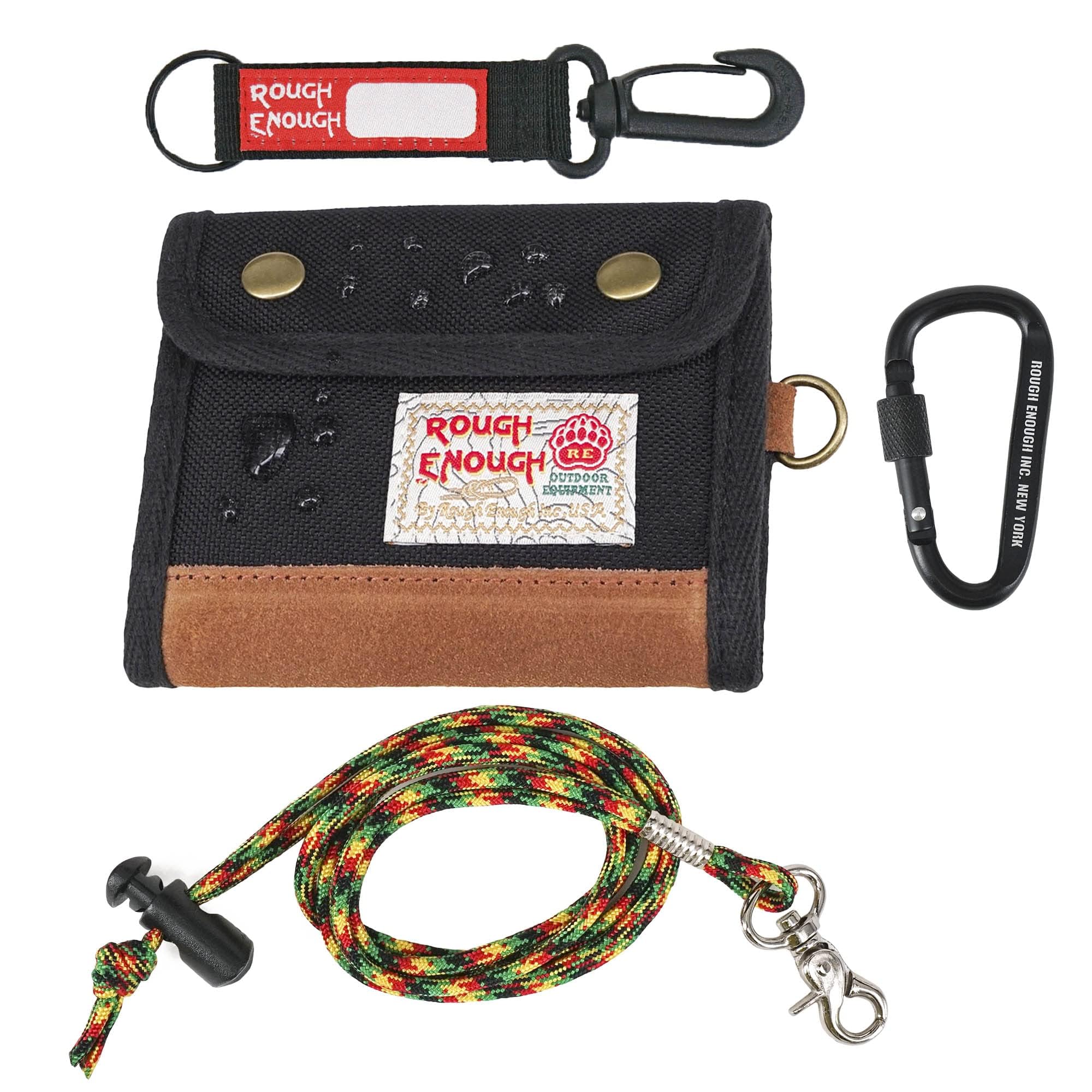 Rough Enough Boys Wallet for Teen Boys Men with Keychain Neck Lanyard in Classic Vintage Style