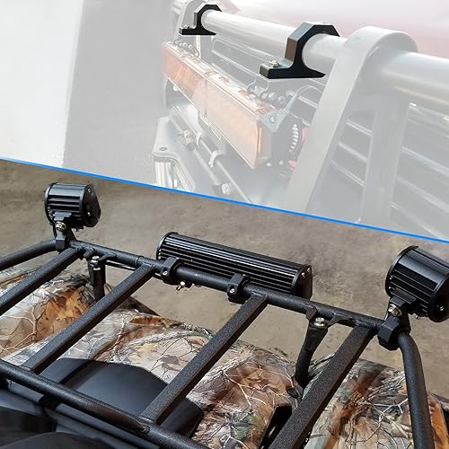 Miniatura 6 de Nilight ZH060 - Soporte de montaje de luz LED de inundación de 4 pulgadas y 18 W abrazadera de tubo de barra horizontal con arnés de cableado