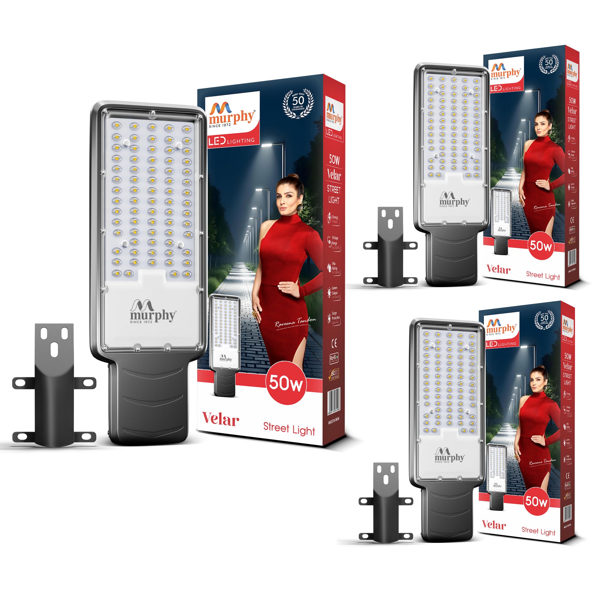 Murphy LED Street Lights - 3600 Lumens, Waterproof & Auto On/Off -27