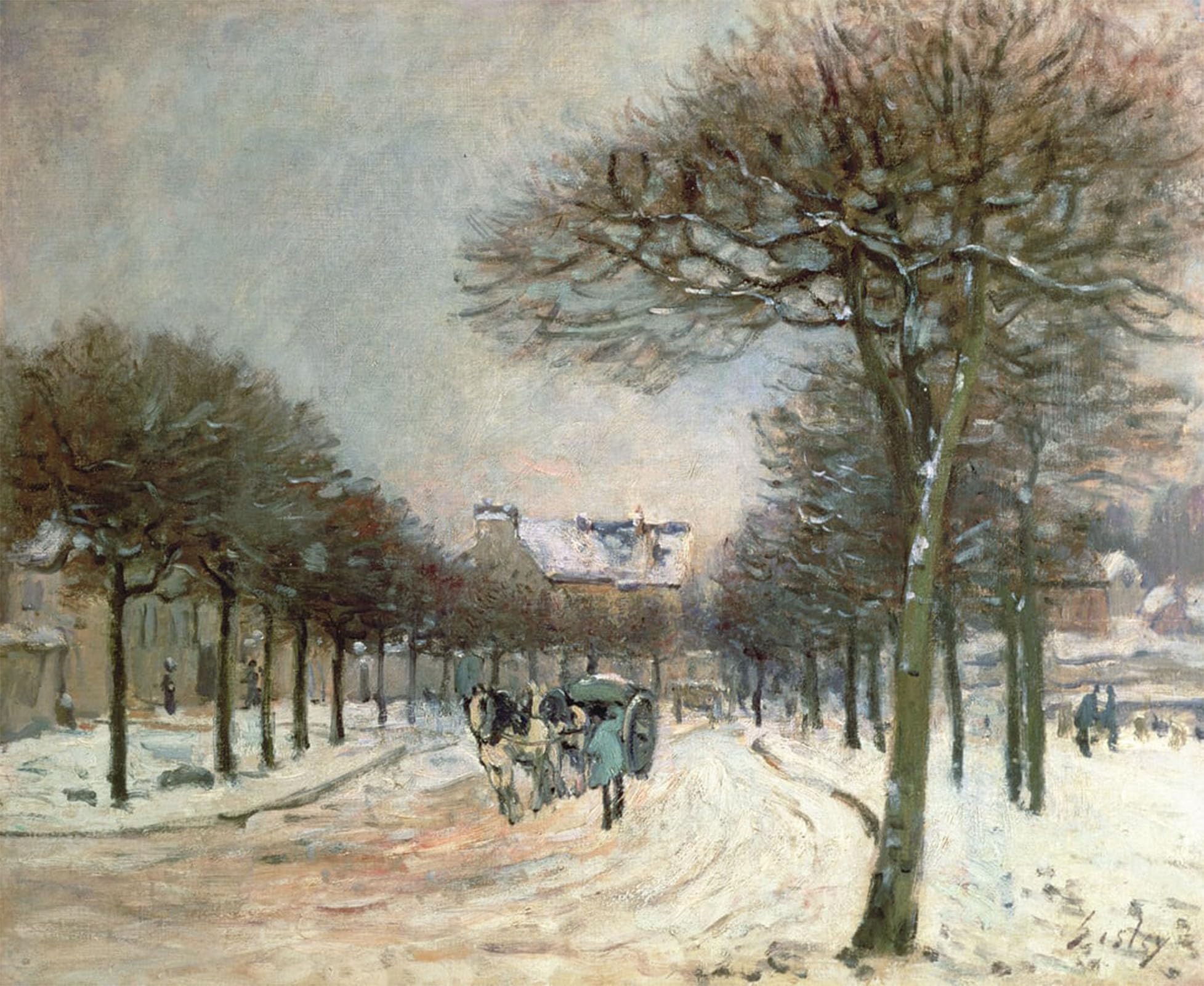 La strada per Saint Germain a Marly di Alfred Sisle impresiones lienzo premium 5