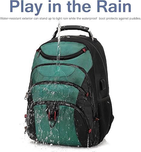 Miniatura 4 de Mochila para laptop para hombre, elegante mochila universitaria para laptop de 15.6 pulgadas, color negro, Azul LagoNegro, Elegante