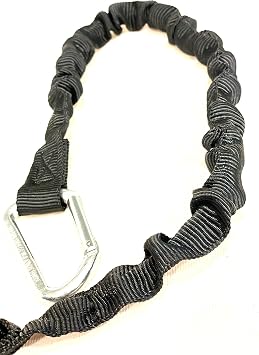 Neewa Bungee Dog Leash for Absorbing Dog Pulling (5 ft - 6.5 Ft. When Pulled - Black); Ideal for Walking, Running with Leash Handle, Hiking and Training