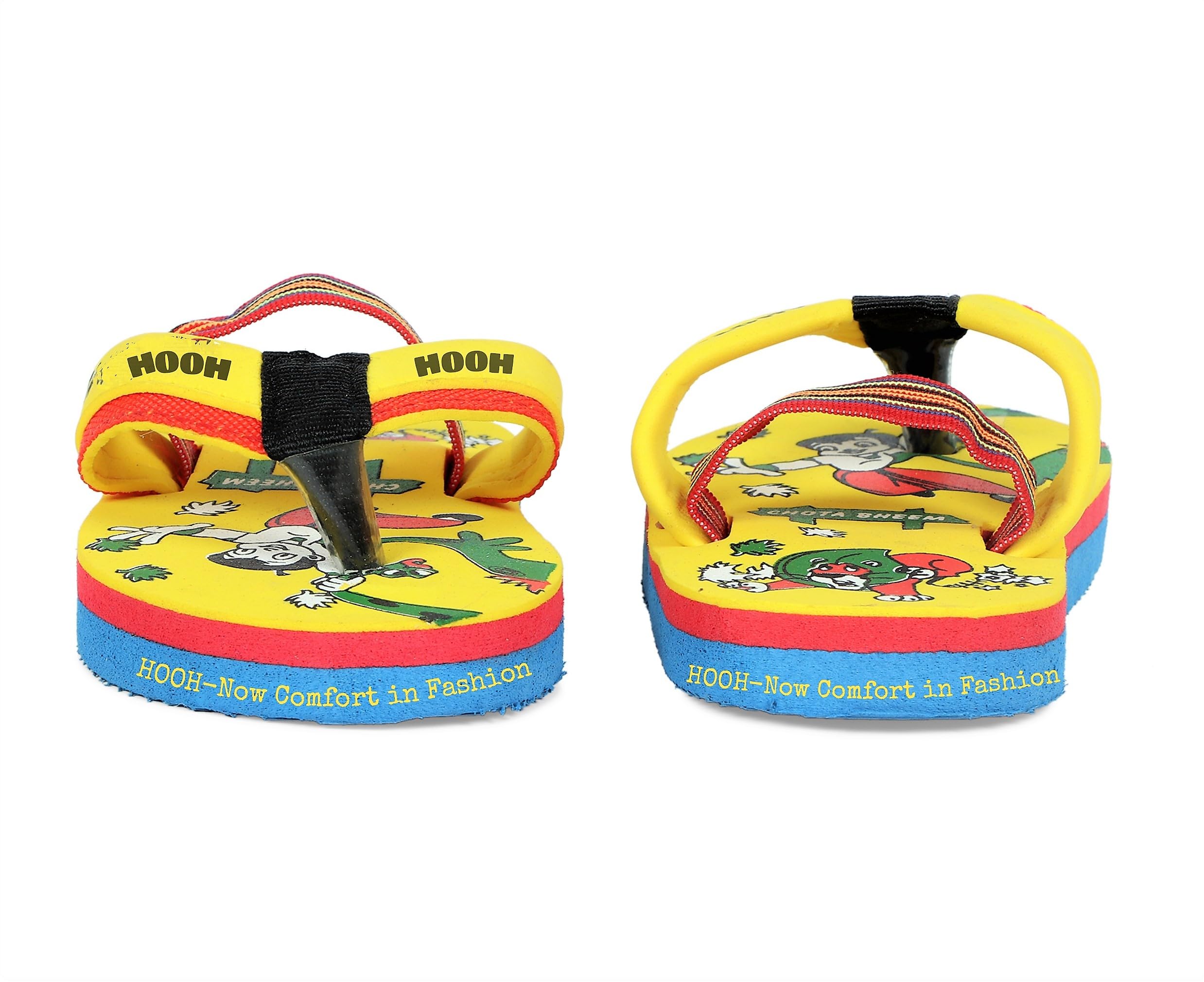 BOOMER CUBS Kids Unisex Walking Slippers and Sandals for Baby Boys and Baby Girls for Age 6 Months to 4.5 Years (Yellow, 3_Years) 4
