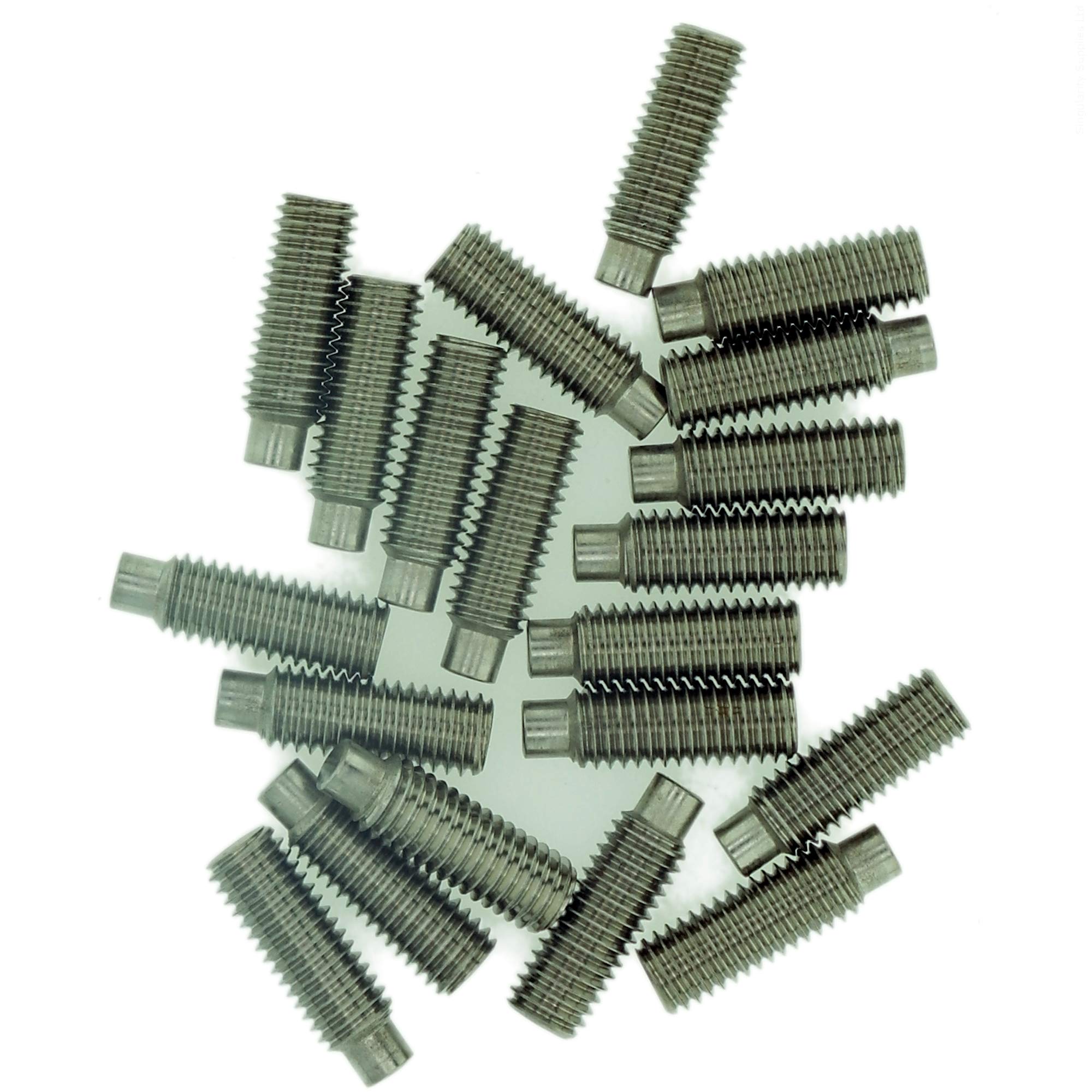 M4 (4mm x 12mm) Hex Socket Grub Screw (Dog Point) - Stainless Steel (A2) (Pack of 20)