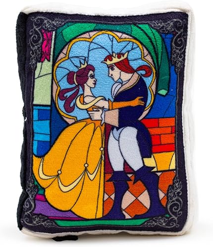 Juguete para perros de Disney, la bella de Disney y la bestia réplica de libro para mascotas, peluche