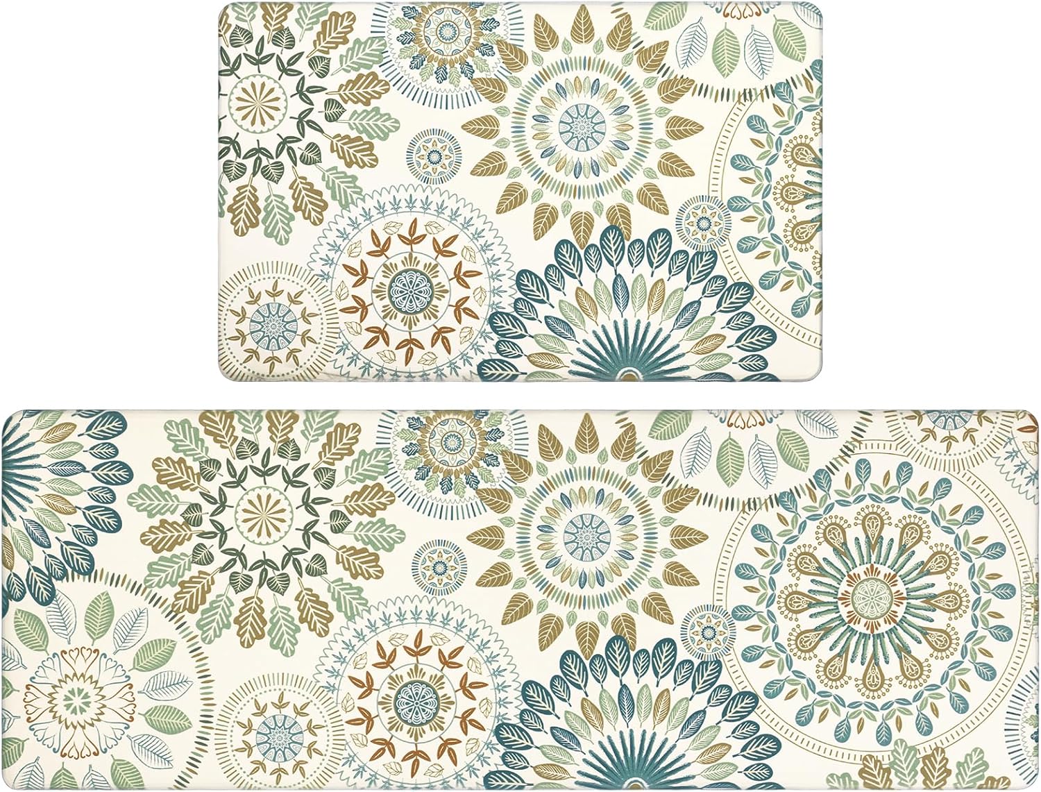 Amazon.com: Pauwer Boho Kitchen Rugs Set of 2 Anti Fatigue Mats for ...