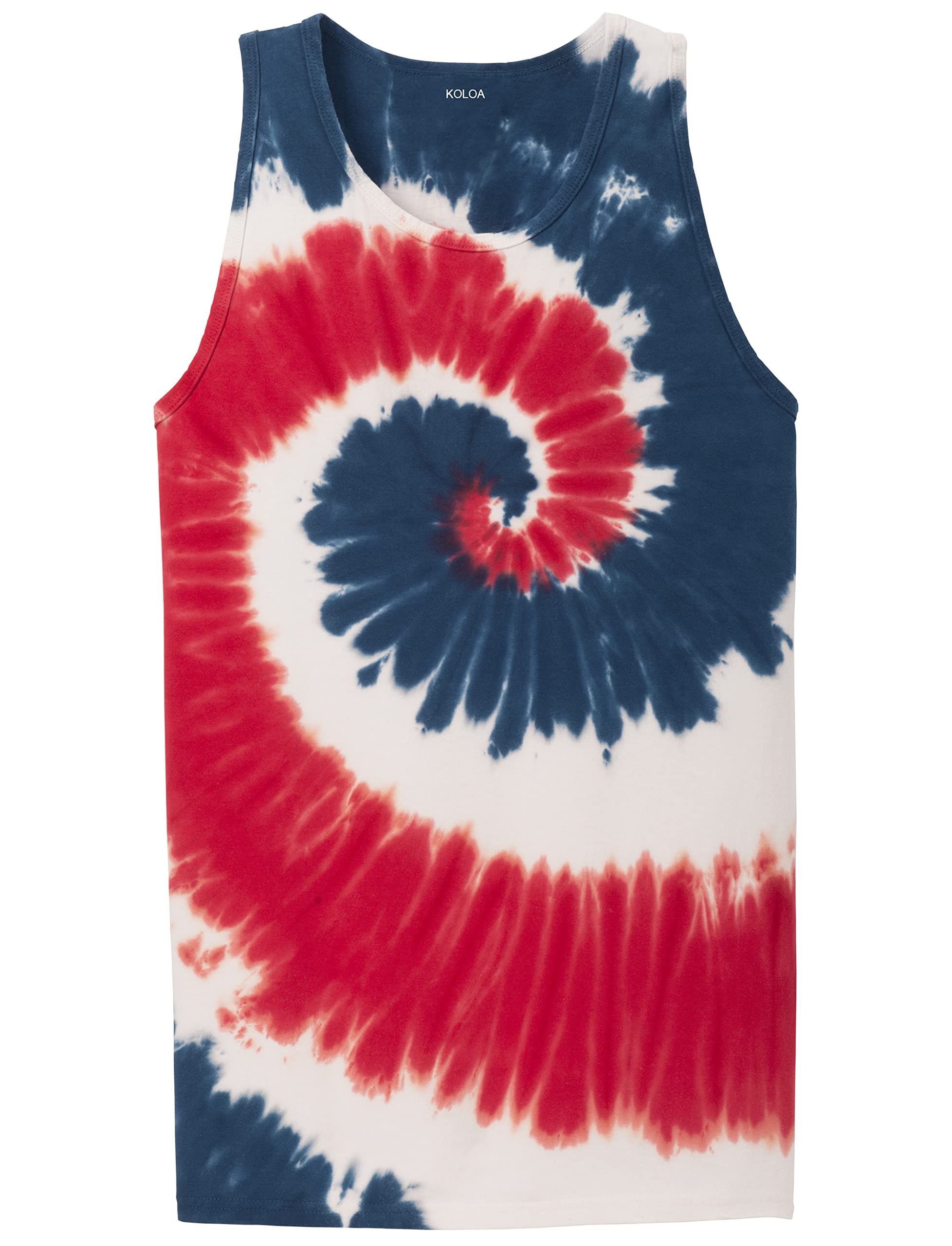 Joe's USA Men's Koloa Surf Colorful Tie Dye Tank Top XL USA