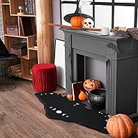 Vista 4 de Harloon Tapete gótico de baño de 3 piezas de 16 x 32 pulgadas, espeluznante, tapete gótico de baño, tapete de baño gótico de terror, decoración