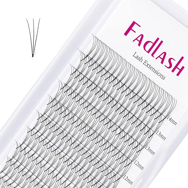 Pre Made Fans Eyelash 3D 0.07mm D Curl Mix 8-14mm Pointy Base Premade Lash Extension Fadlash Lashes Fan Pre Made Russian Lashes Premade Volume Russian Lashes