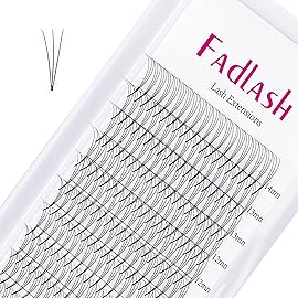 Eyelash Extension 3D 0.07 Volume Premade Fans Mix Tray Premade Fans Eyelash Extensions D Curl Lash Extension Supplies by FADLASH (3D-0.07-D, 8-14mm)