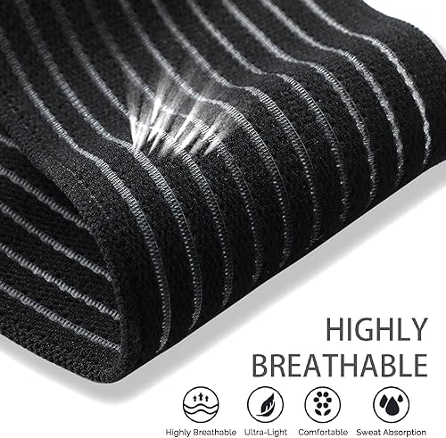 Miniatura 2 de Paquete de 2 muñequeras para entrenamiento, bandas de apoyo de mano para artritis, pulsera ligera para hombres y mujeres, banda de compresión,