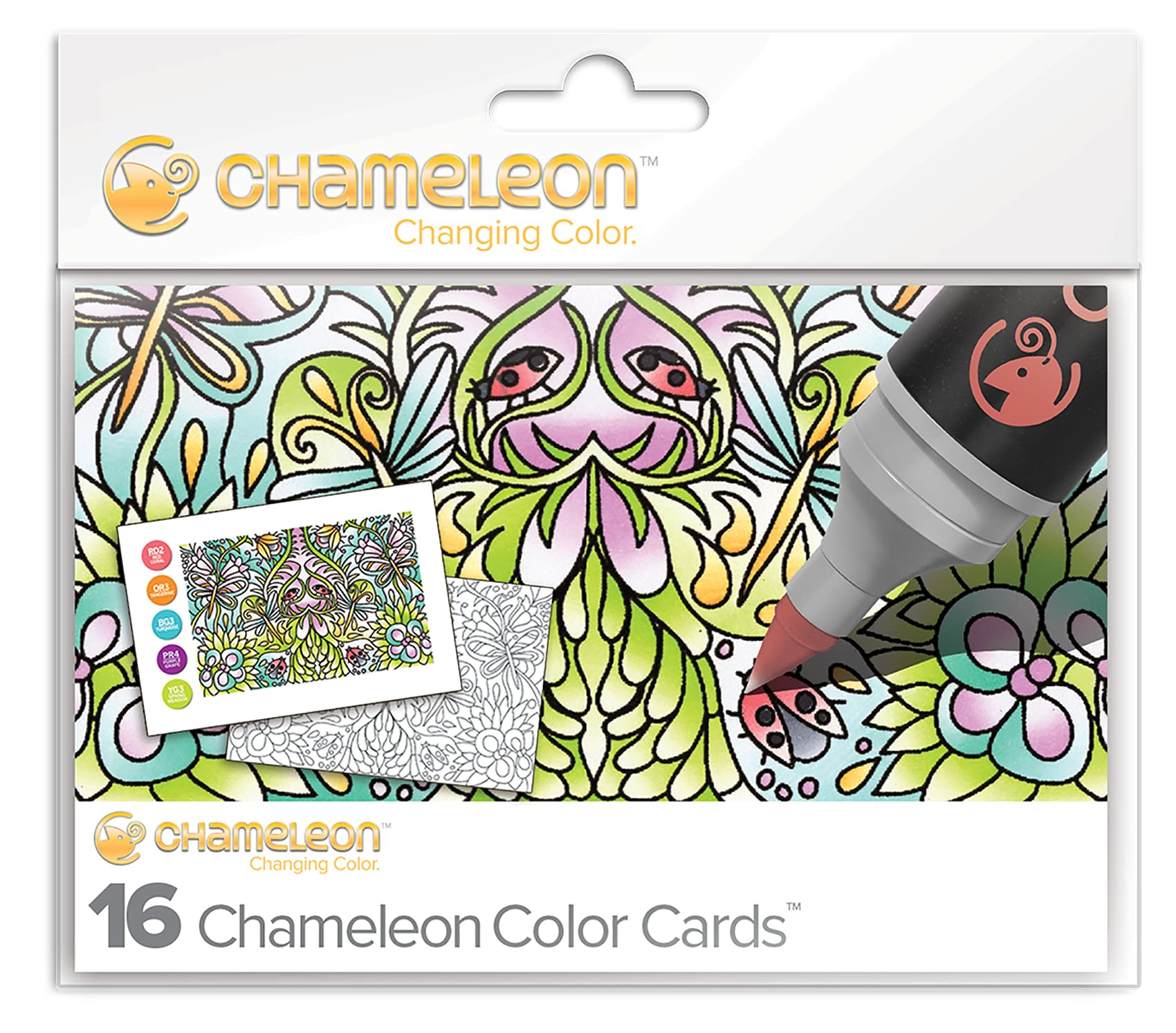 Chameleon Color Cards in Mirror Images
