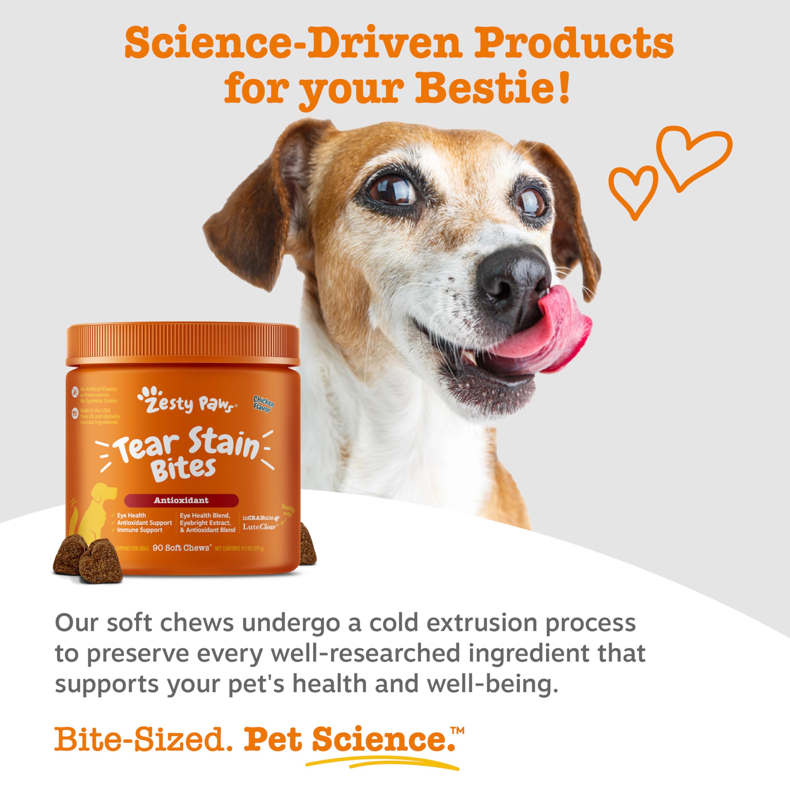 Zesty Paws Tear Stain Remover for Dogs - Dog Tear Stain Chews, Chicken 90ct — Amazon image 6