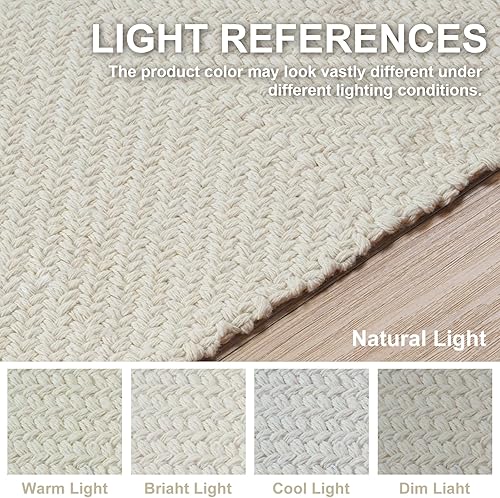 Miniatura 225 de Collive - Tapete de 27 x 43 pulgadas, lavable a máquina, para interiores y exteriores, de bajo perfil, suave algodón tejido a mano, para baño