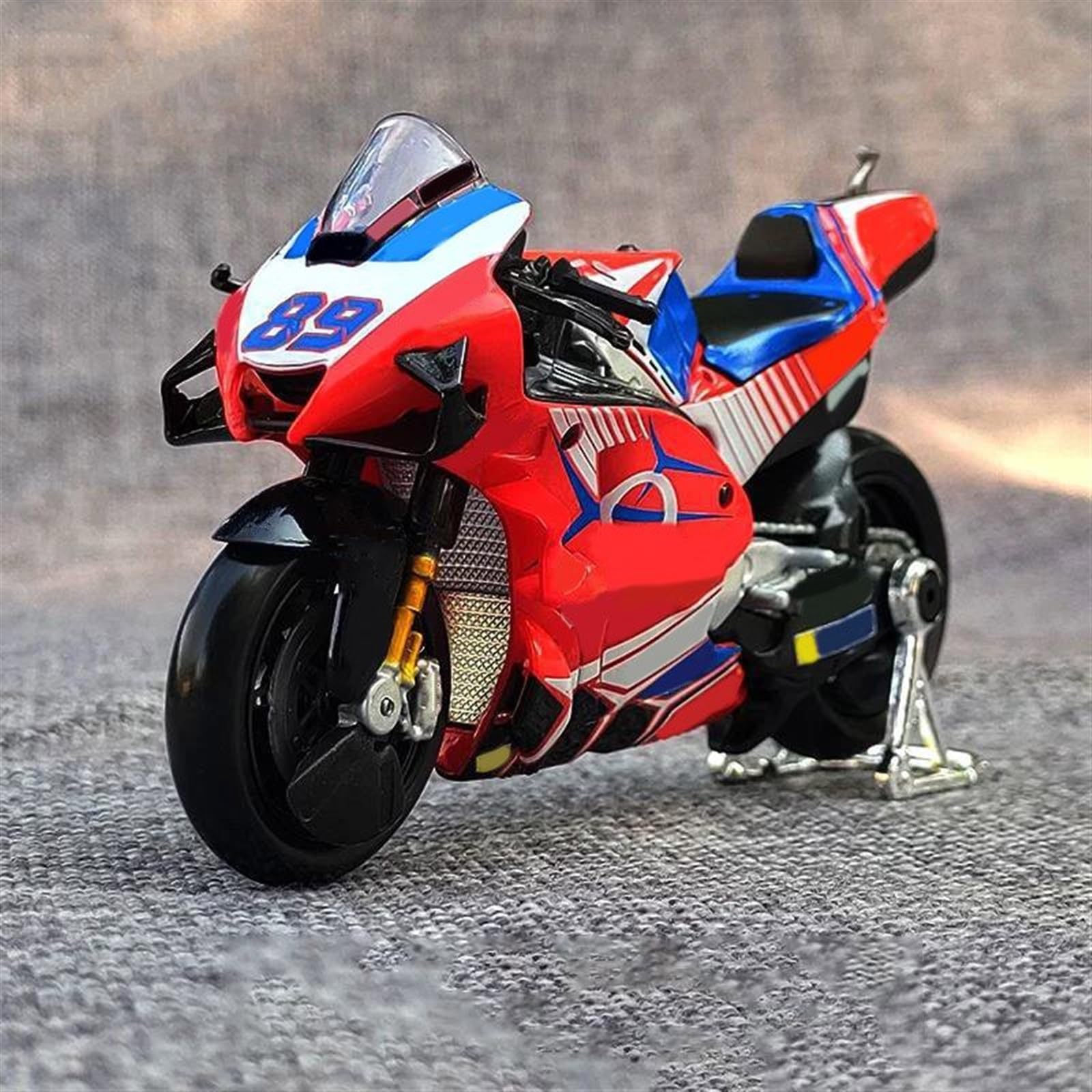SEYXF Motorbike Toy 1/18 for Ducati Desmosedici GP89 for Pramac 2021 Motorcade Alloy Model Collection Toy Gift(with Foam Box)