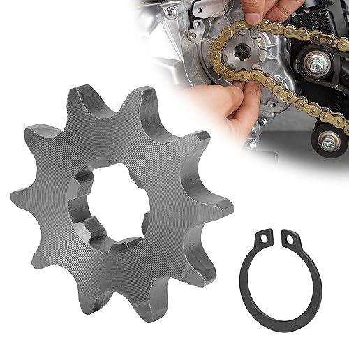 WATODAY Piñón delantero para motocicleta 428-10T de 0.669in, se adapta a cadenas de 12 pulgada de paso 428 cadenas para motocross de 50 cc, 70 cc,