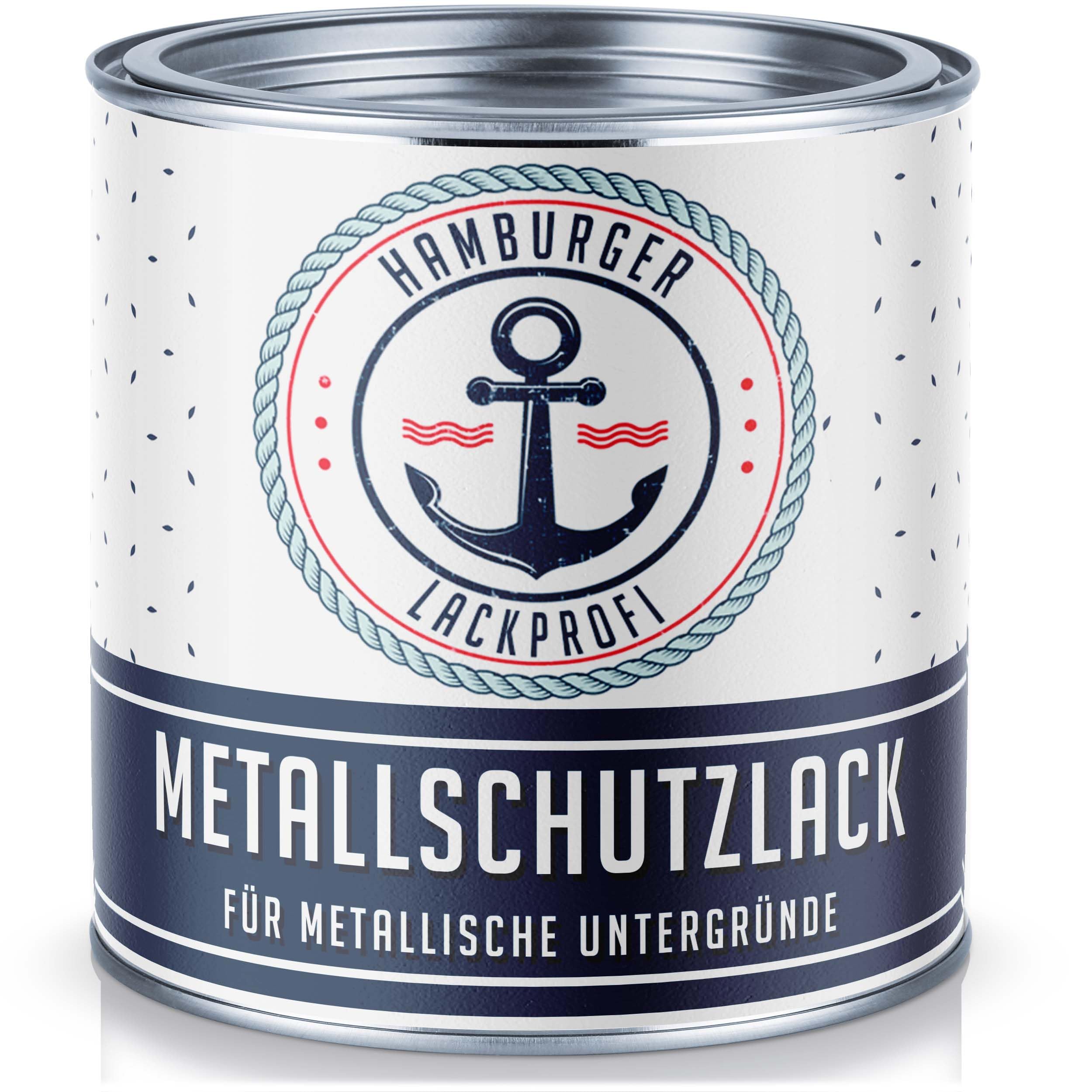 Metallschutzlack 3in1 SEIDENMATT Sonnengelb RAL 1037 Gelb Metallschutzfarbe 3-in-1 Grundierung, Rostschutz und Deckanstrich in Einem Metalllack Metallfarbe // Hamburger Lack-Profi (5 L)