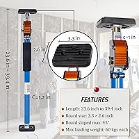 Vista 2 de SAND MINE Herramienta de tercera mano, poste de soporte ajustable, sistema de soporte de tercera mano, barra de soporte de acero para gatos
