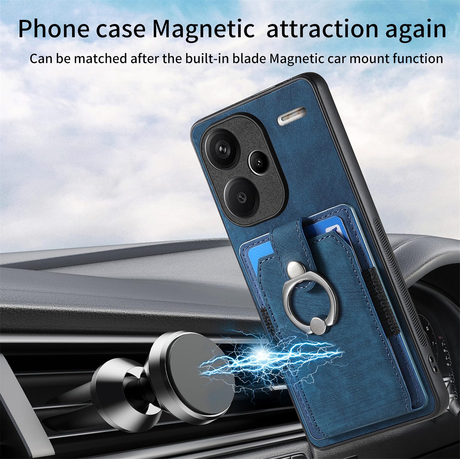 MOJIA Cover Per Xiaomi Redmi Note 13 PRO+ 5G - Custodia Carina Con Effetto 3D Morbida Silicone Antiurto - Modello 8101 - 4