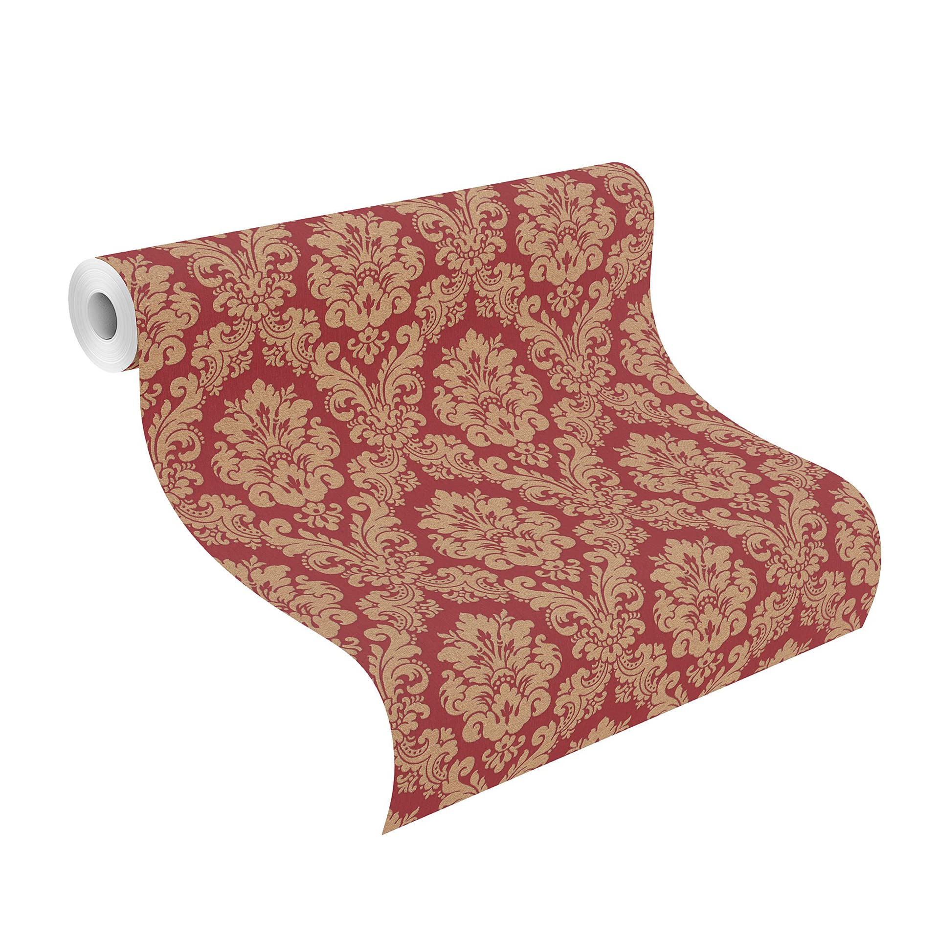Rasch paperhangings Tapeta z włókniny (Classic-Chic) czerwono-brązowa 10,05 m x 0,53 m Trianon XIII 570540