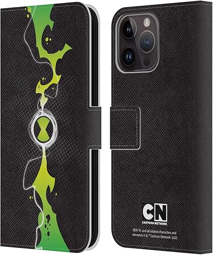 Miniatura 1 de Head Case Designs Officially Licensed Ben 10 Omniverse Omnitrix Graphics Leather Book Wallet Case Cover Compatible with Apple iPhone 15 Pro Max