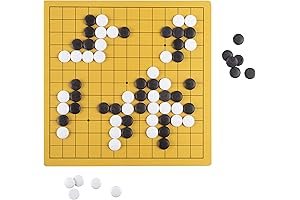 Reversible Go Game Set with Melamine Stones