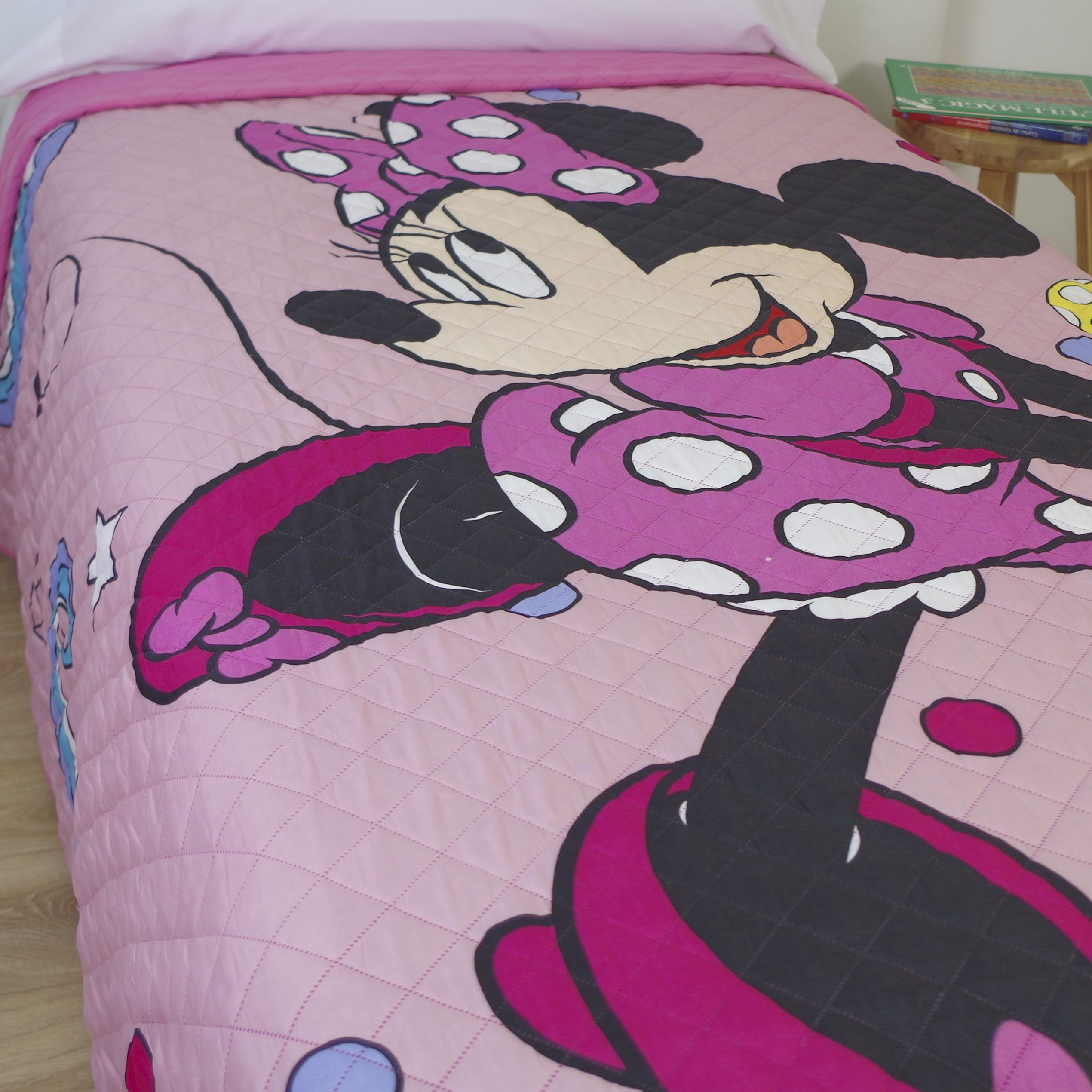 10XDIEZ Colcha verano minnie - (Cama de 90cm - Rosa)