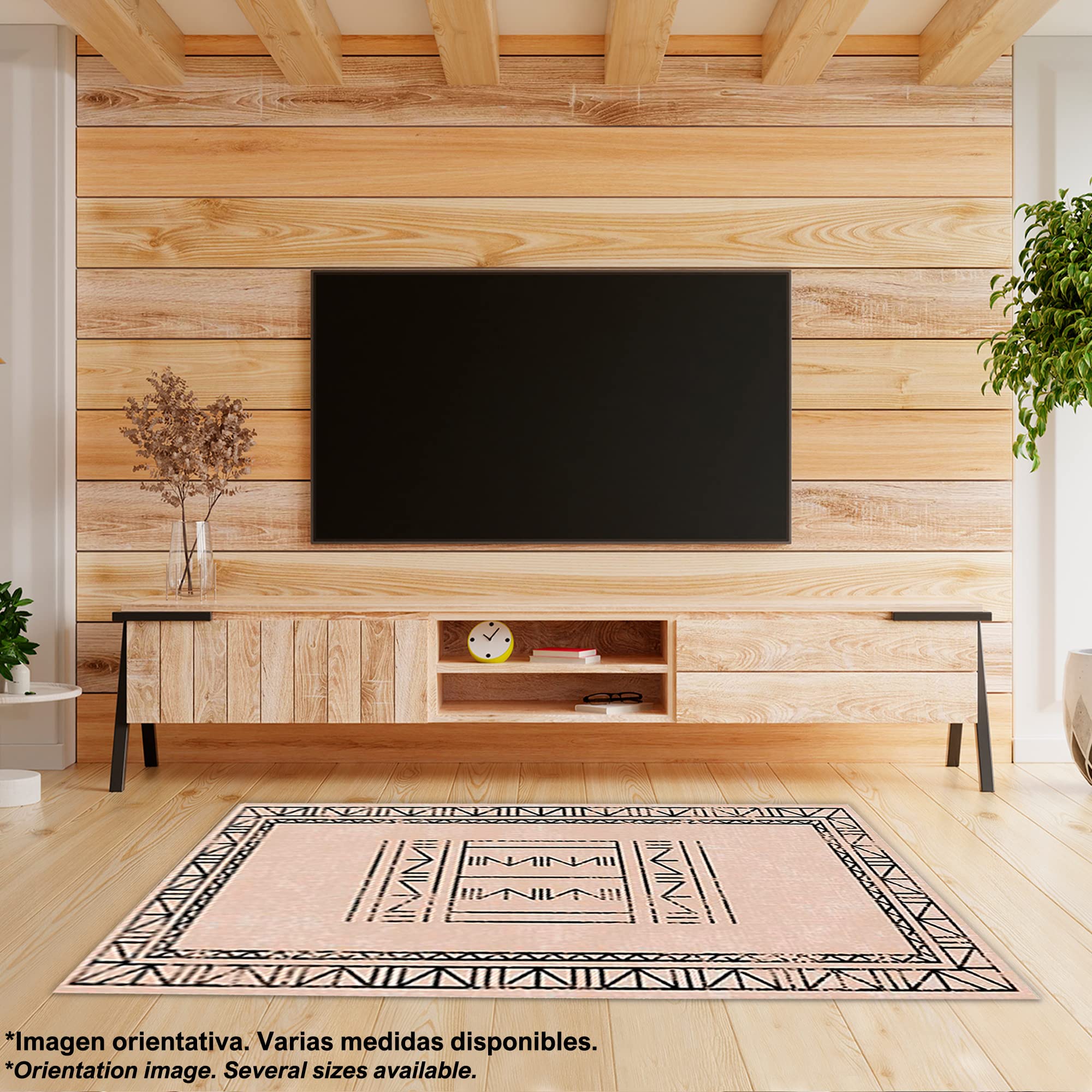 WELL HOME MOBILIARIO & DECORACIÓN Alfombra de Poliester Estampada 180 x 280cm