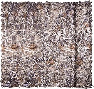 iunio Camo Netting Camouflage Netting, Camo Net Bulk Roll Camouflage Mesh Nets for Hunting Blind Deer Stand Military Party Decorations Sunshade Camping (4.9ftx3.28ft/1.5x1m, Dry Grass Camo)