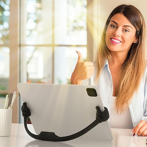 Miniatura 2 de Honsky Soporte ajustable para tableta, soporte de teléfono portátil para escritorio y cama, soporte de dibujo multiángulo compatible con todas las