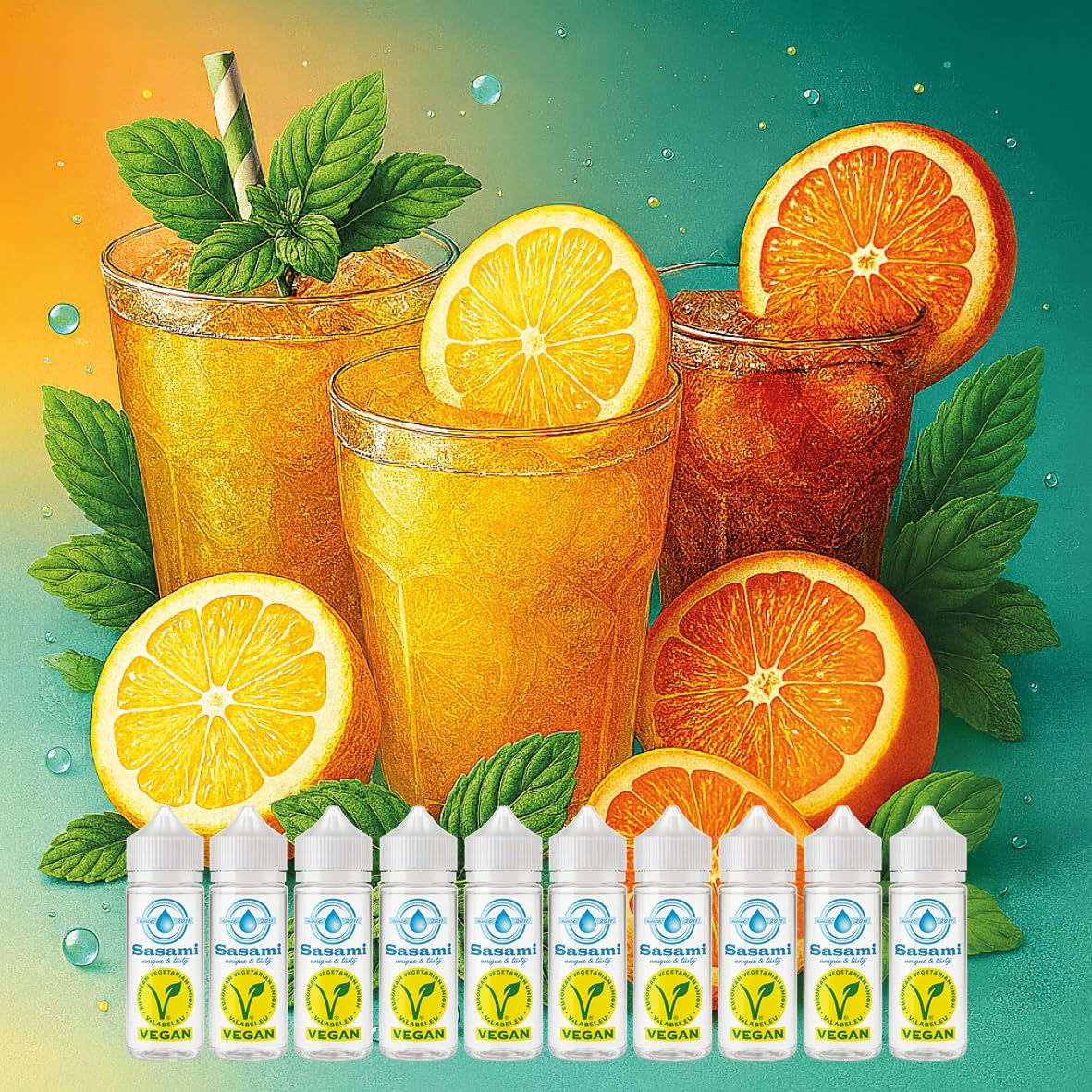 Iced Infusion Edition - Kolekcja Sasami Signature - Zestaw 10 x 10ml koncentratów aromatów - Wegańskie