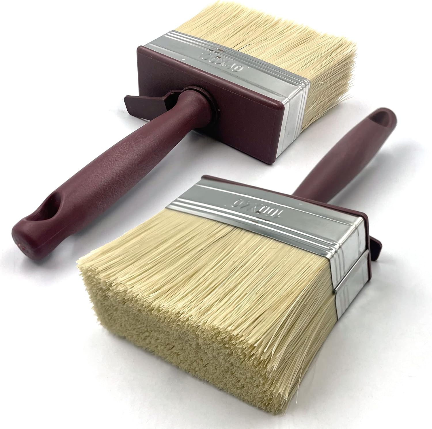 2 Pack Shed and Fence Paint Brush 4Inch Paintbrushes Decorating