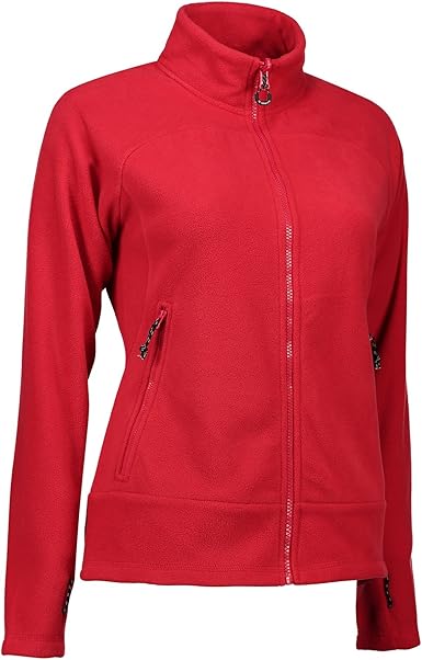 ladies red fleece jacket
